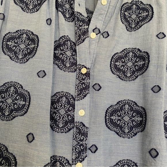 LOFT Embroidered Chambray Shirt - Picture 3 of 5